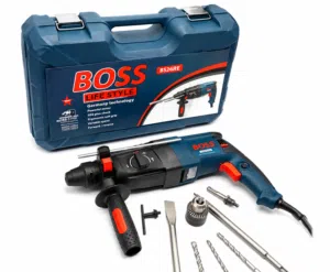 BOSS 2200W Rotary Hammer Drill machine with 3 Modes 3 Hammers Bits 2
