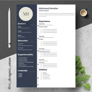 تصاميم سيرة ذاتيه احترافية تظهر بياناتك وخبراتك بطريقة احترافية في اسرع وقت واقل الاسعار Cv Design