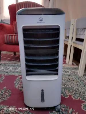 مبرد هواء متنقل من HomeElectric، بحالة جيدة، مناسب للغرف والمكاتب، سهل الحركة ويعمل بكفاءة