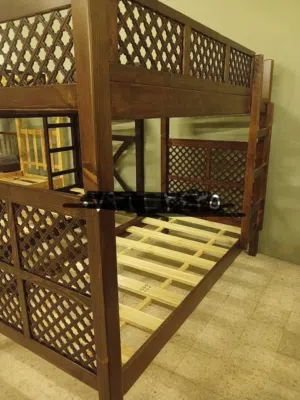 تخت طابقين اربسك من احسن انواع التخوت واسره سرير مفرد  تخت طابقين خشب سويد كامل مع امكانيه فصل التخت