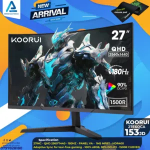 شاشة كوري Monitor Koorui 27inch QHD 180Hz بافضل الاسعار