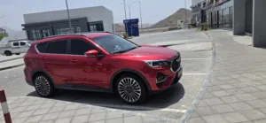 جيتور X70 2023 SUV أحمر مستعمل بحالة ممتازة مع مواصفات خليجية