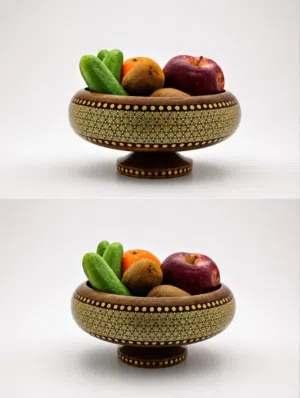 وعاء فواكه مرصع