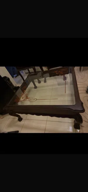 طقم طاولات للبيع خشب زان