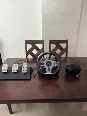 ستيرنغ ويل pxn v9 900 درجة لل gaming racing wheel البلاستيشن 4 و 3 ولل كمبيوتر و ال الاكس بوكس s و x