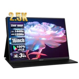 شاشة زوسلاب موديل p16k بتردد 144hz ودقة 2.5k حجم 16 ماركة ممتازة ومعروفة