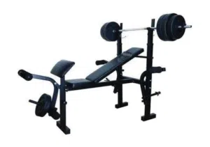 Exercise Bench With 50kg Weight Plates