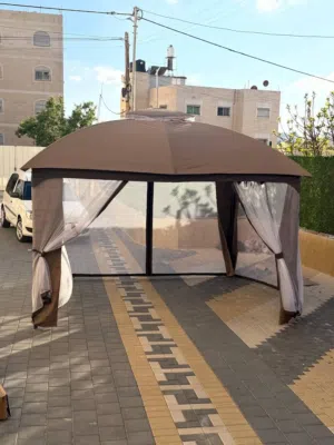 بكج برجولا ووتر بروف 2026 مع ناموسي حوّل حديقتك إلى واحة أحلام مع اقوى برجولا بوزن 50 كيلو حد