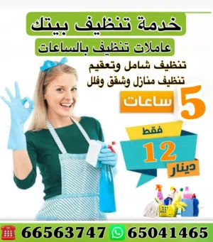 خدمة تنظيف المنزل تنظيف شقق تنظيف فلل