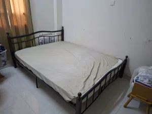 bed frame with bed
