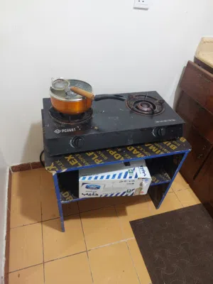 auto burner with gas cylinder. washing machine 7kg capacity & refrigerator. 1k SAR