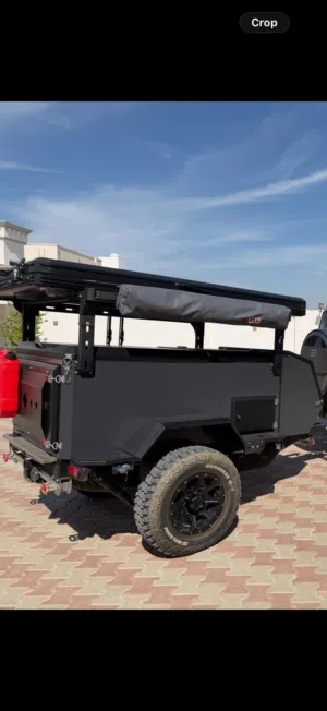 Off Road Caravan with roof tent