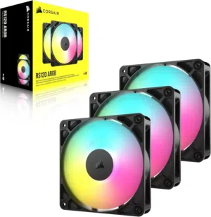 Corsair RS120 ARGB – 120mm PWM fans with 8 ARGB LEDs استعمال بسيط جداً