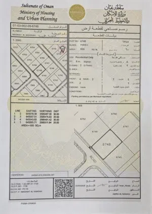 Residential Land for Sale in Muscat Amerat