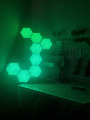 مصباح جداري LED 8قطع قابله لتخصيص عن طريق البرنامج مخصص قابله للتشكيل على ذوقك وفكه وتركيبه