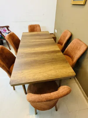 6 chairs dining table 70 OMR negotiable