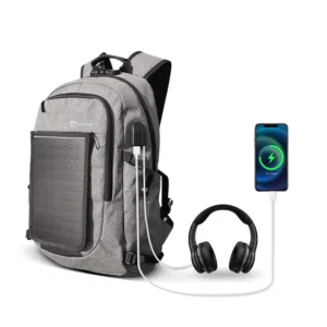 Backpack with USB Port 5W Solar Panel Backpack for Smartphones