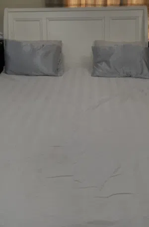 Super king bed with 2 mattress soft & orthopedic