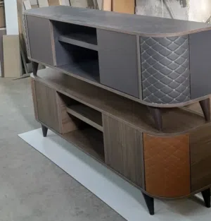 طاولات وسط وديكور شاشه  طاولات مكون من ثلاث قطع  ديكور شاشه