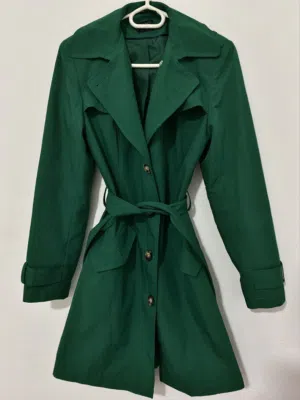 Ladies Vibrant Green Trench Coat (M&S)