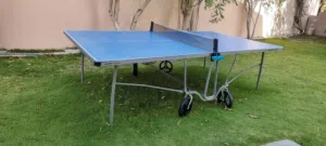Decathlon Foldable Table Tennis Table + 8 Paddles + 14 Balls + 2 Nets – BD 150