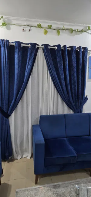 Custom sofa set and curtains for sale