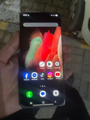 Samsung s21 ultra  ram 12 stockage 128 gb  هابط كآبة تاع أوروبا CE اصلي  يحتوي على شريحتين