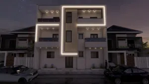 مبنة ارضي من ثلاثة طوابق