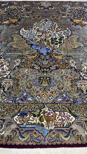 سجادة ايراني كاشمر (جنة الفردوس شجرة الحياة الايرانيه)