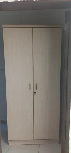 Sturdy Wooden Wardrobe / Cupboard with Mirror (Good Condition)