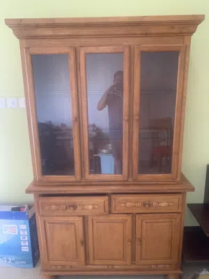 wooden display cabinet