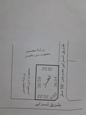 قطعة ارض في ابوروية على القطران حديث