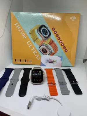 احدث شاشة على الاطلاق شاشة سوبر ايميلود  Super AMOLED  الاقHG300 Ultra 3 Smart watch  serious 9