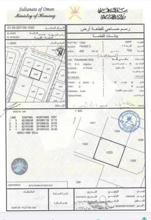 Residential Land for Sale in Muscat Al Khoud