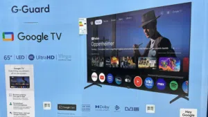 شاشه 65 انش gguard 65 inch virgo 4k 120hz فقط ب 319 وهديه كود مجانا شامل جميع المحطات