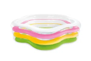 بركة سباحة انتكس مقاس 185cmX180cmX53cm على شكل وردة ارضية نفخ مريحة من ISLAND TOYS