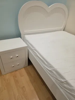 Mint Condition Girl bed and side table  and mattress