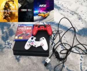 سوني 4 سليم للبيع مستعمل بحالة ممتازة مع اربع العاب Ps4 slim used with 4 games