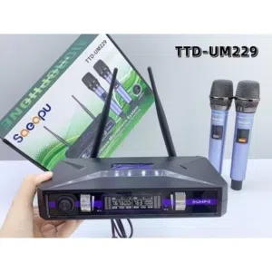 مايكروفون مزدوج لاسلكي مع رسيفر