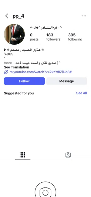 حساب إنستقرام شبه مكرر @pp_4