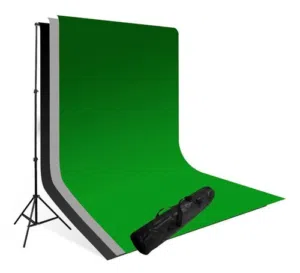 كروما تصوير مع 3 الوان اخضر اسود وابيض