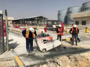 اعمال فتحات كور قص باطون