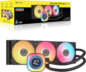 CORSAIR iCUE LINK TITAN 360mm RX LCD Liquid CPU Cooler