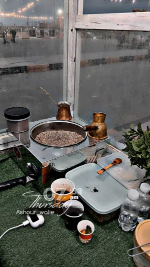 مكينة قهوة تركية جديدة بضمان استعمال (شهرين)