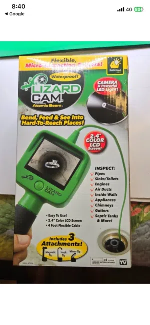 كاميرا الفحص المرنة Lizard Cam الأصلية - للوصول للأماكن الصعبة والضيقة