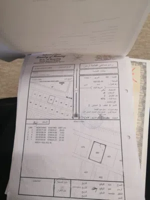 ارض سكنية  العقدة السابعة