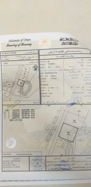 للبيع ارض سكنية في الجفنين