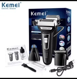 ماكينة حلاقة كيمي (Kemei) الأصلية 3 في 1 - وحش التنعيم والتحديد خامه قويه وحصريا