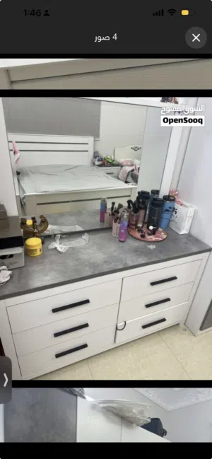 اثاث غرفه نوم شبه جديده ونضيفه