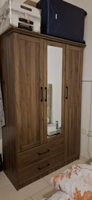 brown wardrobe